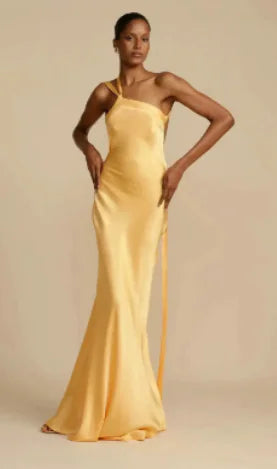 Mariah Satin Maxi Dress