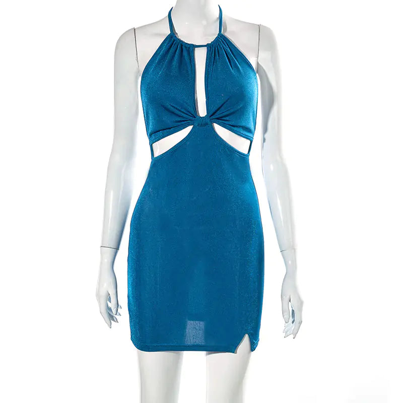Ruched Slim Elastic Bodycon Summer Mini Dress